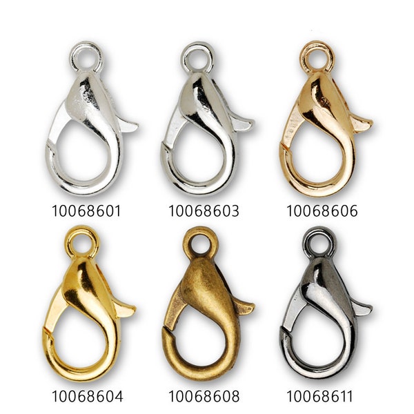 50 Alloy Lobster Clasps 18mm Lobster Clasp Jewelry Clasps, Metal Clasps Necklace Making Supplies 100686