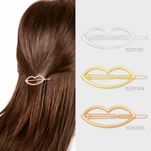 3/4&quot;*2&quot; Alloy Lip Hair Clip Minimalist Hair Pin Hair Barrette Geometric Hair Accessory Jewelry Making Findings 5pcs 102913