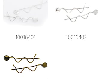 20pcs minimalist simple Hair slide with 10mm round pad, hair barrette, hair pin,bobby pin 100164