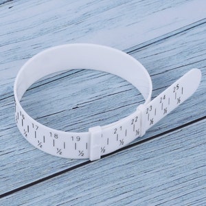 27.3*16*1mm Bracelet measuring tool Multiple plastic sizing tool Bracelet Gauge for Jewelry Sizing Bracelets and Bangles 2pcs 10246850
