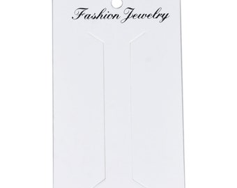 100pcs 62*105MM White Paper Tags Cardboard Hair Clip Card 10296950