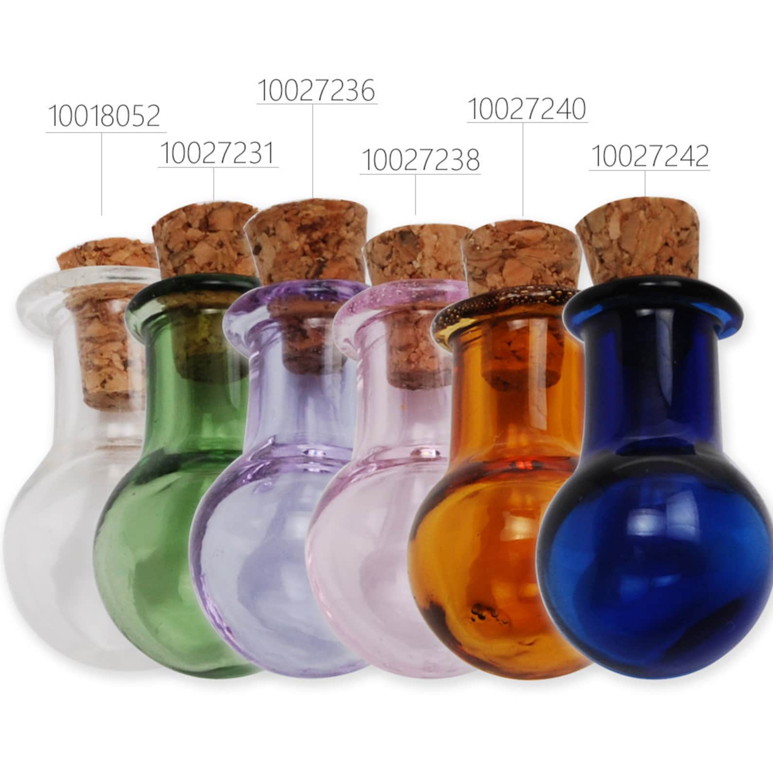 10PCS Colorful Tiny Glass Bottles Small Glass Bottles Empty Etsy