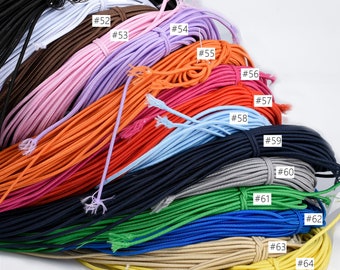 5 Yards 2MM nylon Round Elastic Cord  Stretch Cord Jewelry Making  103200