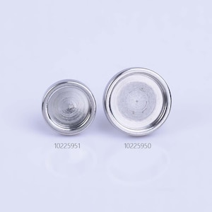 316L Stainless Steel Ear Studs Round Bezel Cup Cabochon Settings Studs Bezels Wholesale Earrings 10pcs 102259