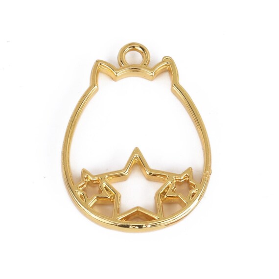 41*35*2mm Open Back Pendant Resin Setting Blanks Jewelry Accessories 10pcs