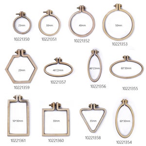 Kruissteek Mini Frame Tiny Hanger Kleine borduurring Ketting Hanger DIY kruissteek Houten Hanger 1 stks 102213