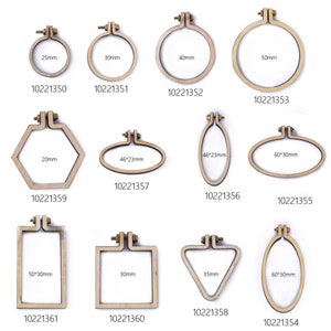 Cross Stitch Mini Frame Tiny Pendant Small embroidery hoop Necklace Pendant DIY cross stitching Wooden Pendant 1pcs 102213