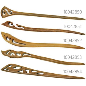 1PC Hand wood carved hair stick carved shawl pin 100428