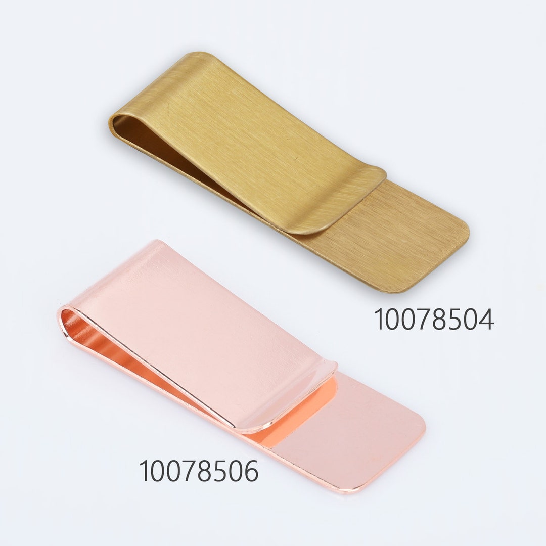 5 Raw/rose Gold Money Clip Blank Wallet Cash Holder Card Holder