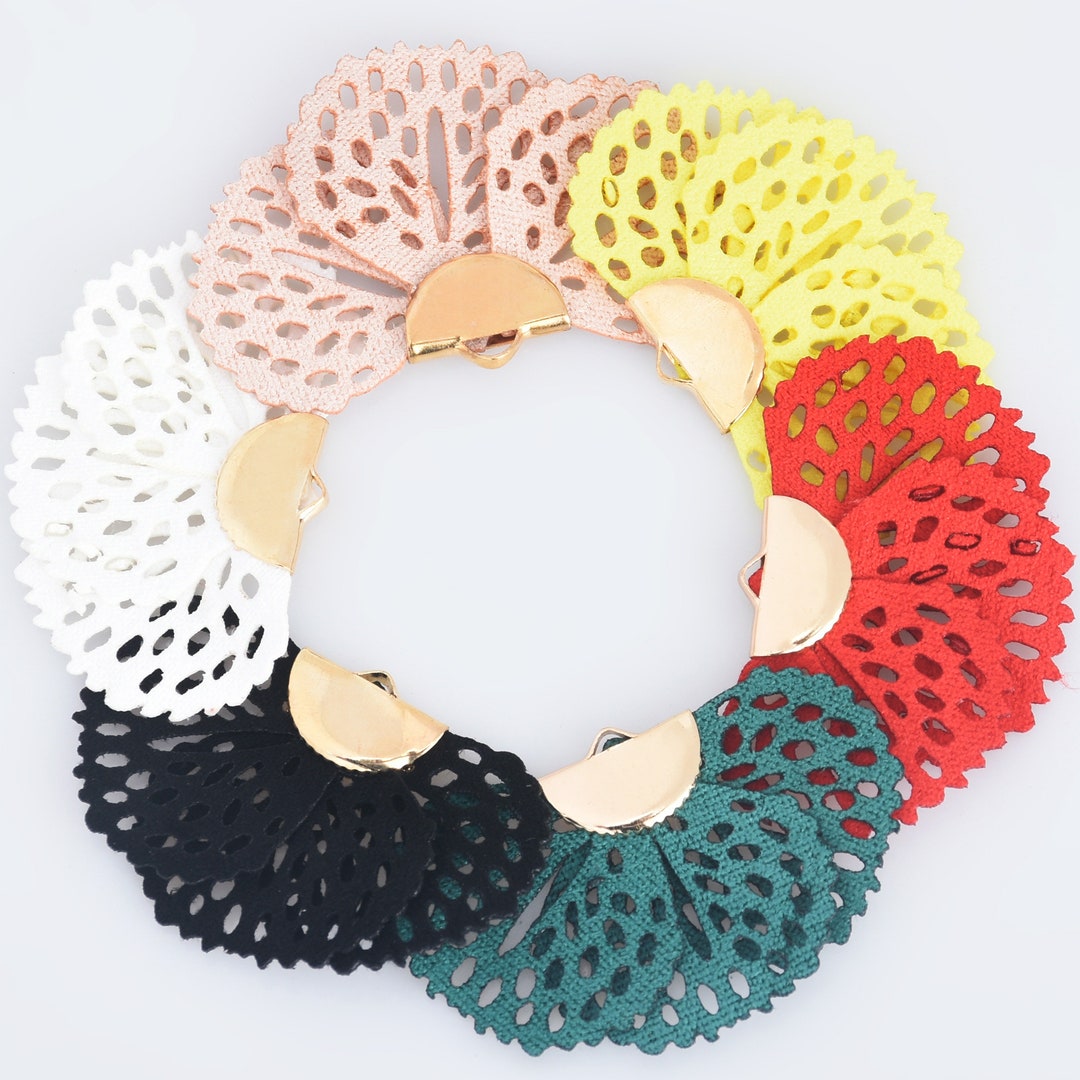 4020mm Peacock Tassel Pendants Suede Fan Shape Tassel Charm for Earrings Handcrafted Tassels