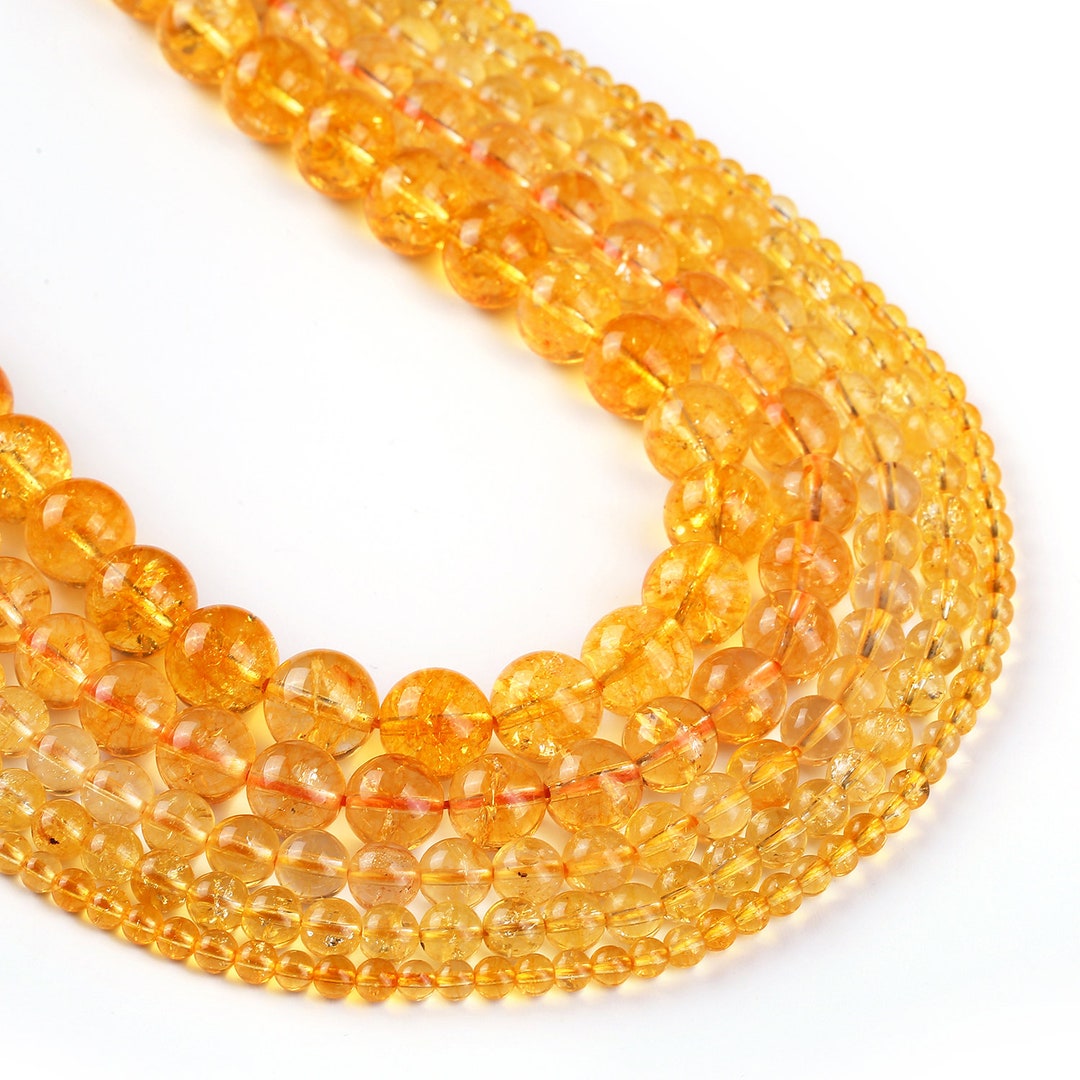 15 Full Strand Synthetic Popcorn Quartz Beads 4/6/8/10/12mm Round Beads