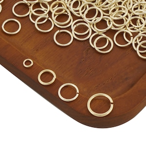 14k Gold Filled Open Jump Rings for Jewelry Making and Connectors 104039