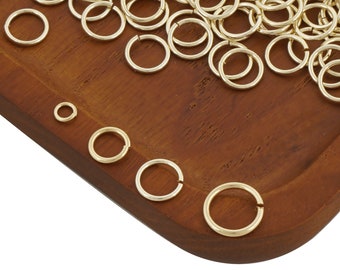 14k Gold Filled Open Jump Rings for Jewelry Making and Connectors 104039