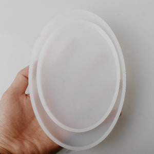1PCS Silicone Epoxy Mold DIY Handmade Resin Mold Oval Shape Mold For Home Decoration 103110