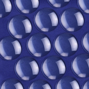 22MM Clear Round Glass Dome Cabochon Glass Tile Flatback Crystal Magnifying Cameo Base Cover 50pcs  C3137