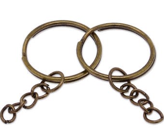 Swpeet 60 Anillos De Metal De Bronce De 25 Mm, Resistentes, Multiusos, Para Bolsas De Hardware, Anillos, Accesorios De Bricolaje, Llaveros, Cinturones Y Correas De Perro