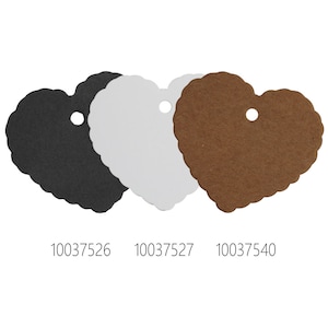 50 carte regalo segnalibro con tag in cartone a forma di cuore 6x5,5 cm 100375