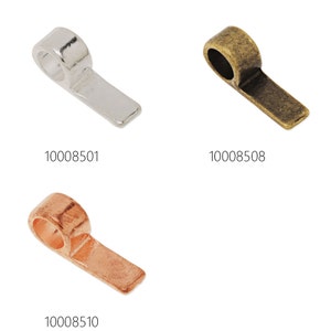 50PCS 17*5mm High Quality Glue On Bails Charms/Pendants 100085