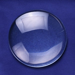 5 stuks 80 mm ronde platte achterkant helder kristal groot glas cabochon 16 mm dik 10149250