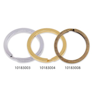 24mm Eisen Schlüsselbund Ringe Split Ring Schlüsselring flachseitig Schlüsselbund Ring handgemachte 50 Stück 101830