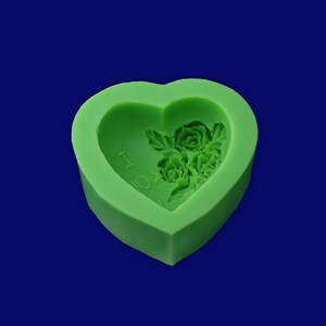 1 Heart shape flower 6.8*6.3*2.8cm Handmade Cabochon Silicone mould Cake Mold Soap Mould 10138450