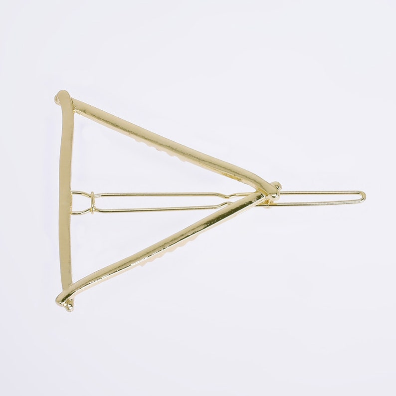 1 34*2 14 Triangle hair clip stylish hair clip minimal barrette minimal hair clip geometric Hair Pin Accessory 5pcs 102609