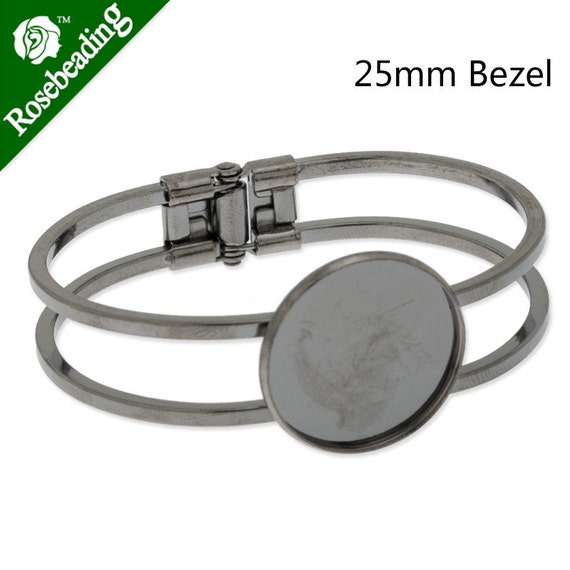 10pcs 25mm 1 inch round setting Blank Bracelet Cuff, bracelet blanks, Bezel  Bracelet Blank, Bracelet Tray