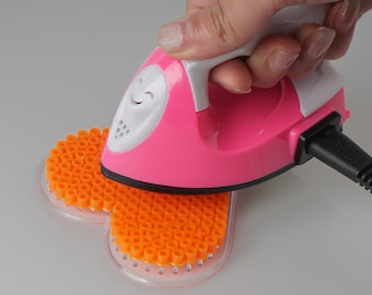 1 pcs Portable Mini iron for mini beads, pink electric Iron, DIY craft 108x63x66mm 10072528