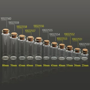 10PCS 22mm dia. tiny glass bottles small glass bottles empty small bottles wholesale, tiny bottles with corks 100225