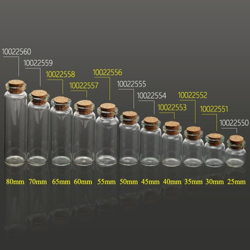 10PCS Colorful Tiny Glass Bottles Small Glass Bottles Empty Etsy