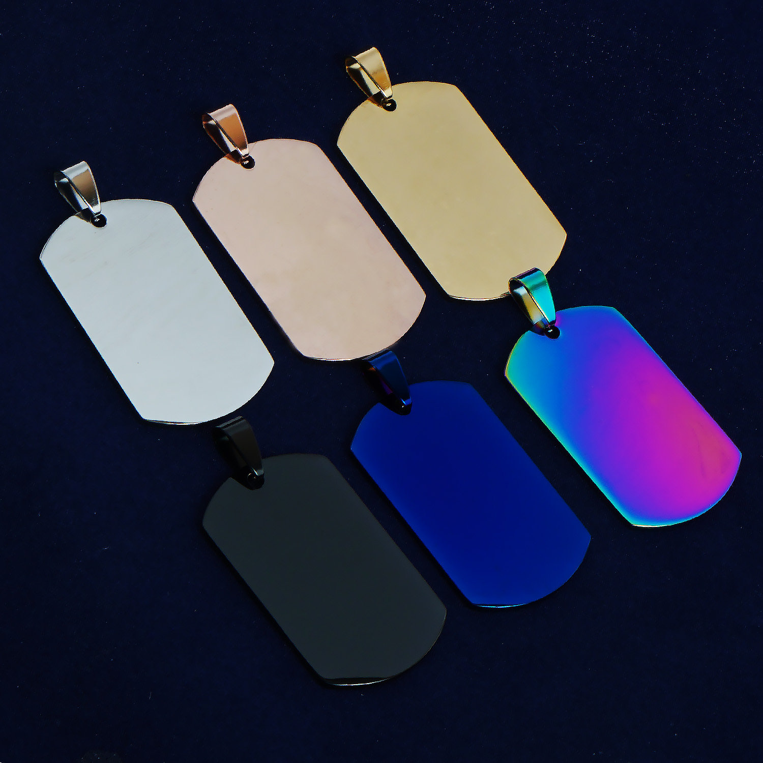 10PCS Stainless Steel Dog Tag 4024mm Rectangle Dog Pendants Etsy