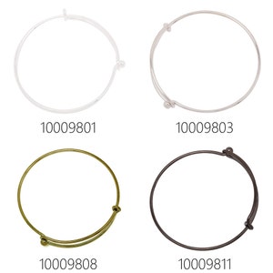 5PCS 2mm Expandable Bracelet Wire Bracelet Bangle Bracelet Charm Bracelet Adjustable Charm Bracelet Bangle 100098