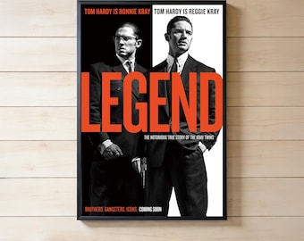 Póster de la película Legend Tom Hardy, Póster en lienzo / Lámina decorativa para pared / Sin marco / Regalo único para él/ella