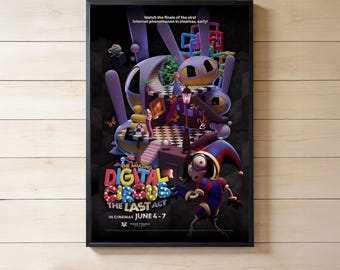 The Amazing Digital Circus The Last Act 2026 Movie Poster, Canvas Poster | Wand Kunst Druck | Kein Rahmen | Einzigartiges Geschenk für Ihn Sie