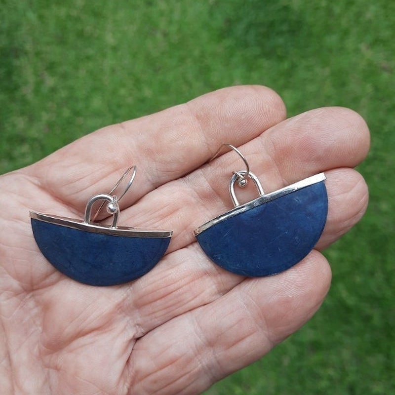Perennial Elm Earrings Indigo main image 1