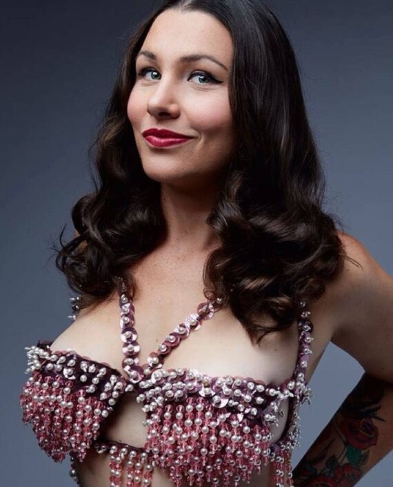 Vintage burlesque costume - shimmy set