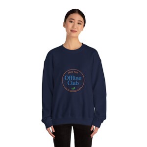 Offline Club badge sweatshirt | digital detox, log off, airplane mode emblem image 20