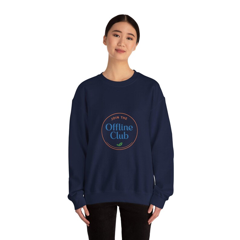 Offline Club badge sweatshirt | digital detox, log off, airplane mode emblem image 20