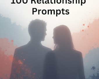 100 uppmaningar för pardagböcker i PDF-format | Relationsfrågor fördjupar kärleken, dejtkväll, digital nedladdning direkt