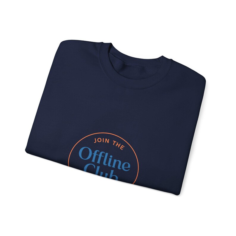 Offline Club badge sweatshirt | digital detox, log off, airplane mode emblem image 19