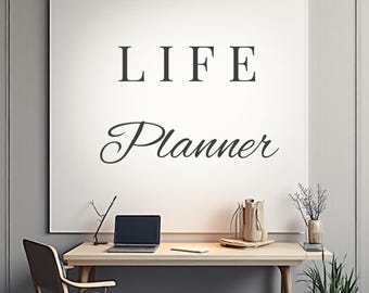 Planer Życia do Druku A4 PDF | Planer Dzienny, Tygodniowy, Miesięczny, Śledzenie Budżetu i Oszczędności, Dziennik Fitness, Organizator Podróży i Sprzątania
