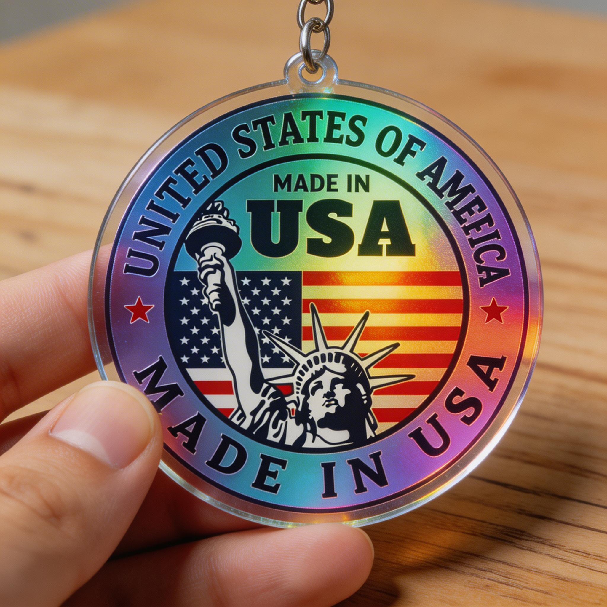Made in USA Sticker, American Flag Liberty Decal, Patriotic Waterproof ...