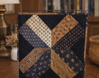 Mini colcha de retalhos feita à mão | Decoração de parede vintage estilo cottagecore