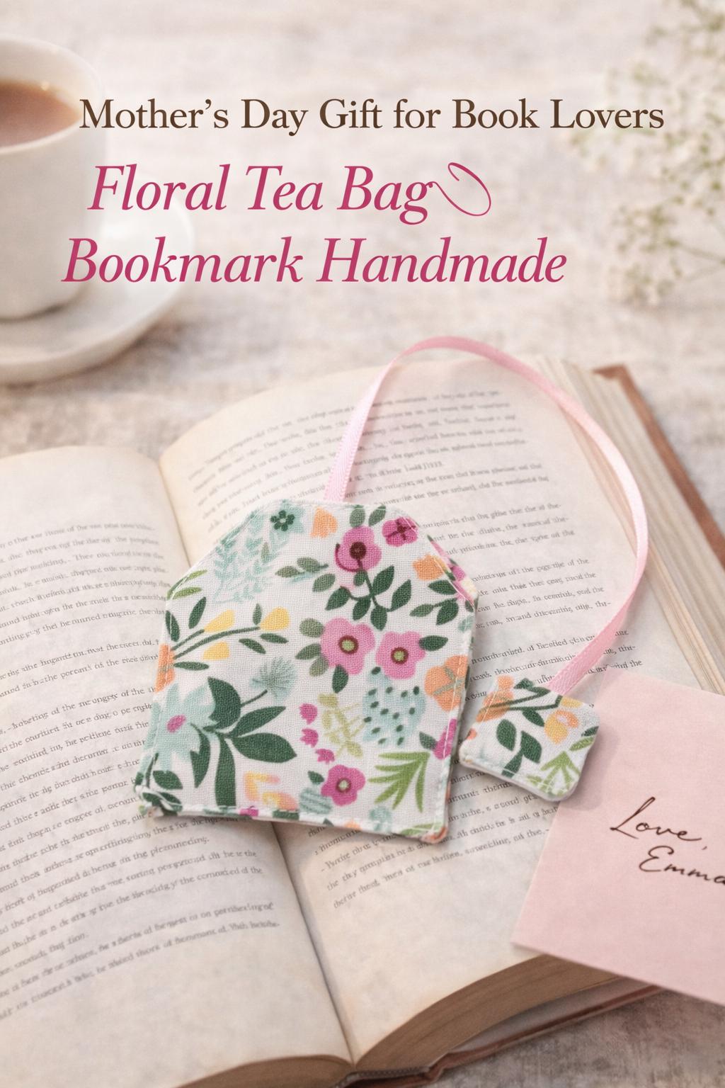 Floral Tea Bag Bookmark - Handmade Book Lover Gift - Etsy