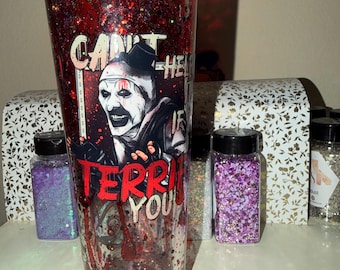 Terrifier 24 oz blood drip tumbler