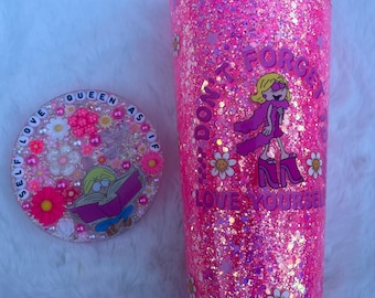 Lizzie 24oz snowglobe with lid