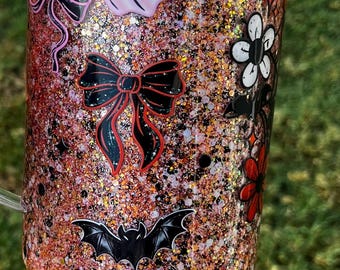 40oz Glitter Snowglobe Tumbler