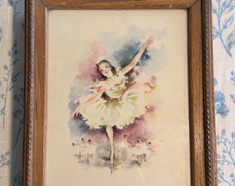 Vintage Ballerina storage box