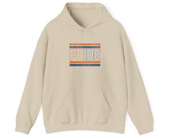 PRIDE Rainbow Stripes Hoodie | LGBTQ+ Pride Sweatshirt