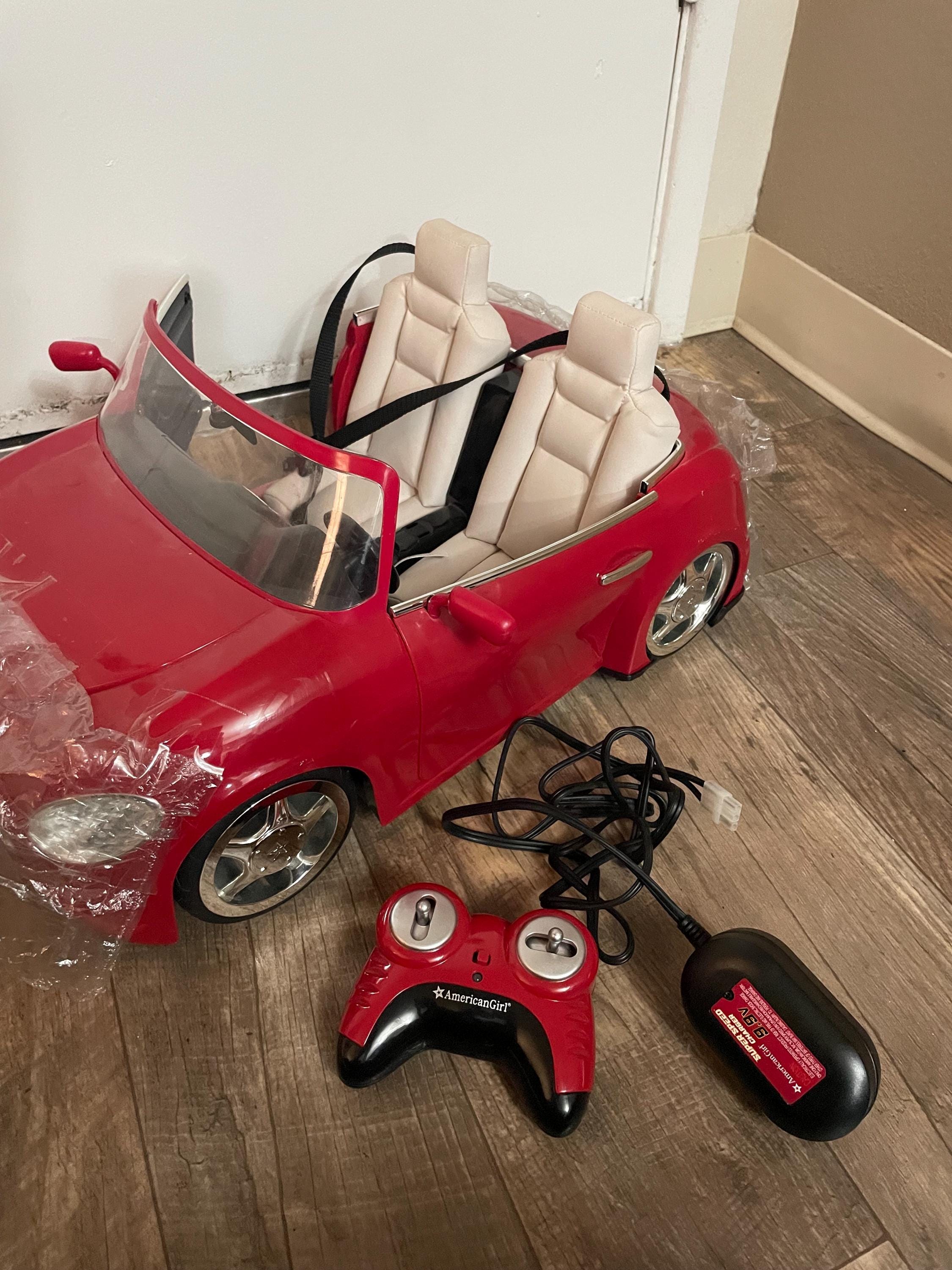 American Girl RC Red Convertible Car W/ Charger, Remote  2016 American Girl  RC Convertible Car with Cream Seats main image 1